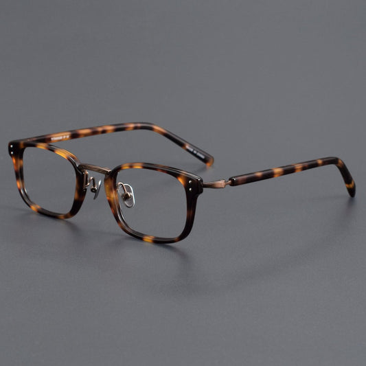 MASUNAGA Inspired GMS - 820 Acetate Glasses – Small Square Full Frame (46mm) - HP eyeglasses