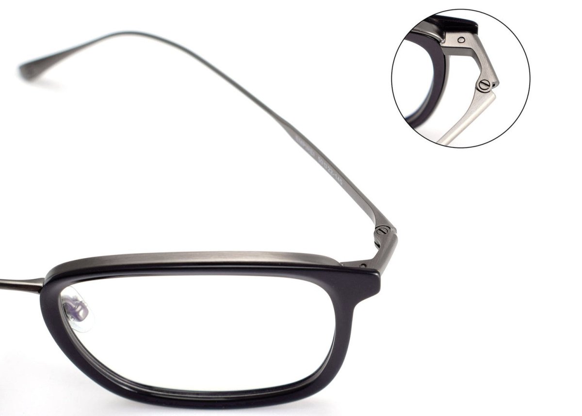 MASUNAGA Inspired Titanium Glasses – Lightweight Square Full Frame - Empire - HP eyeglasses