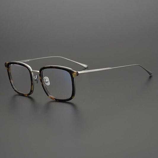 MASUNAGA Inspired Titanium Glasses – Lightweight Square Full Frame - Empire - HP eyeglasses