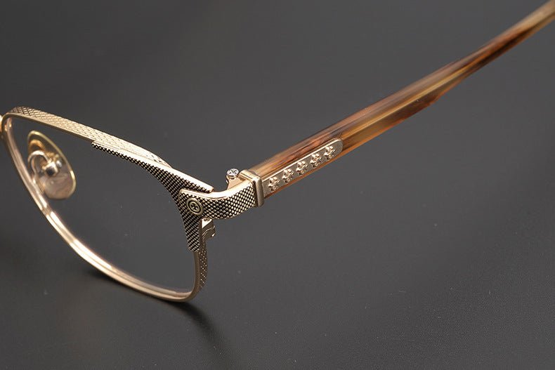 NASTYFREEZE Industrial Black Full Rim Square Glasses – Premium Titanium Frame Eyewear for Men & Women - HP eyeglasses