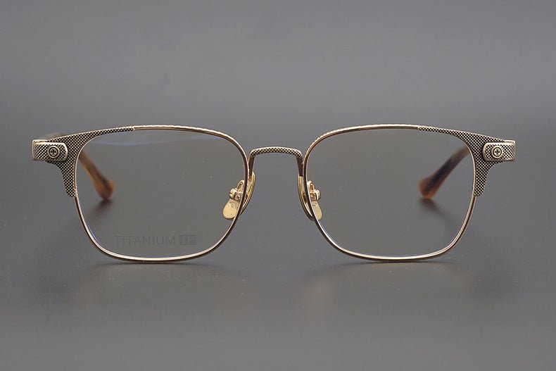 NASTYFREEZE Industrial Black Full Rim Square Glasses – Premium Titanium Frame Eyewear for Men & Women - HP eyeglasses