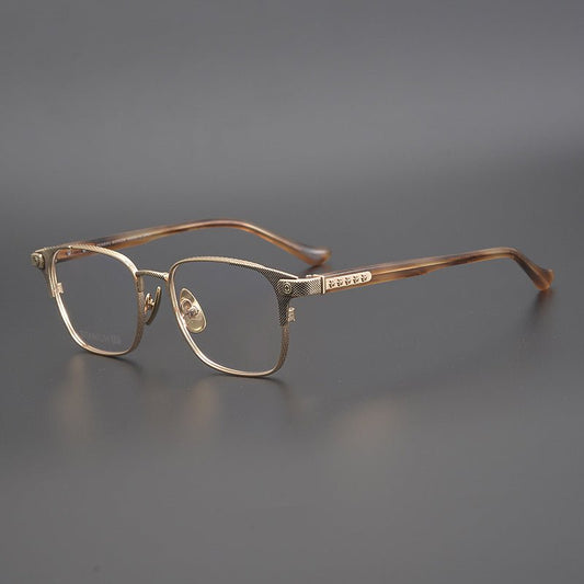 NASTYFREEZE Industrial Black Full Rim Square Glasses – Premium Titanium Frame Eyewear for Men & Women - HP eyeglasses