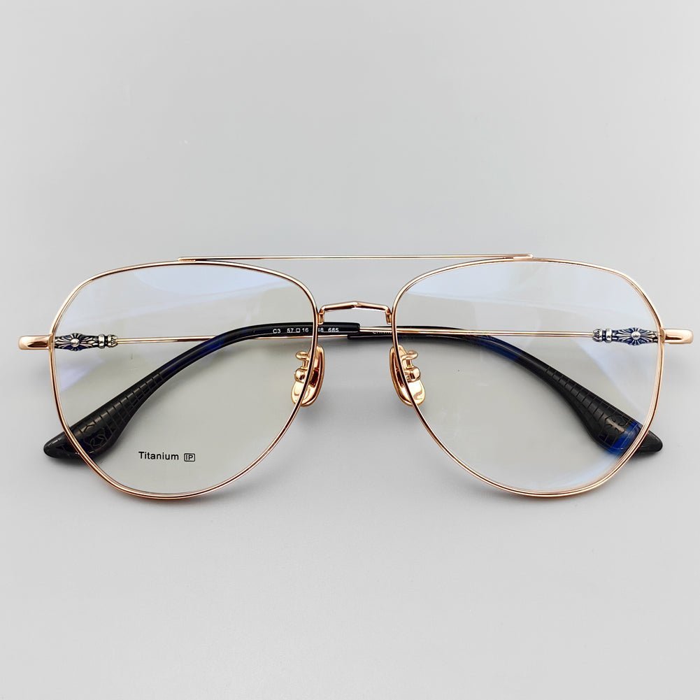 Retro Pilot Optical Eyeglass Frames Vintage Style with Unique