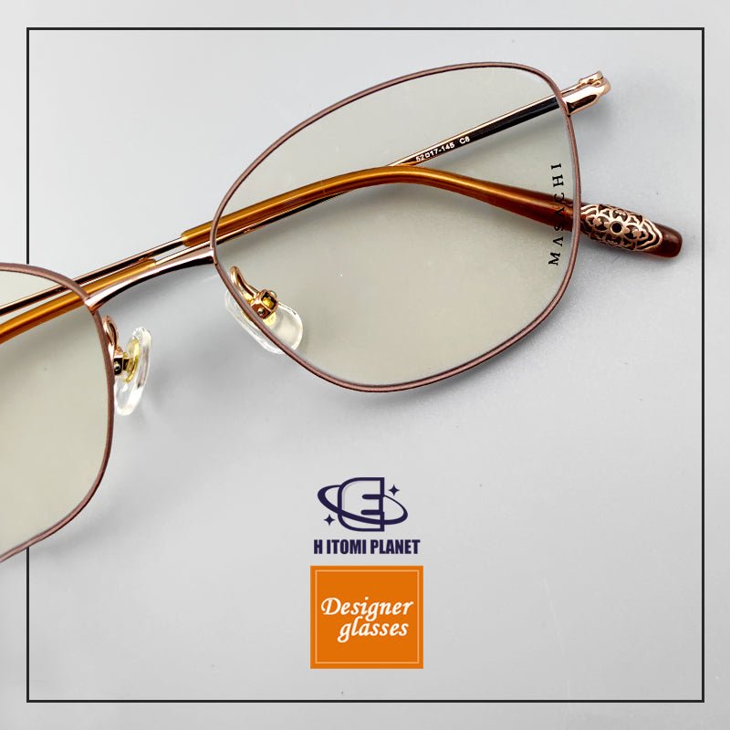 Women's Pure Titanium Butterfly Glasses – Floral Hairpin Accent & 10g Lightweight - HP eyeglasses