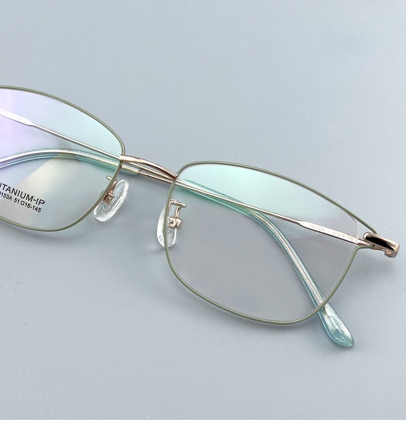 Women’s Pure Titanium Cat Eye Eyeglasses – Ultra Lightweight Full Rim Designer Optical Frame 120153 - HP eyeglasses