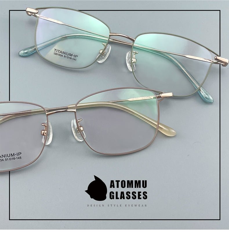 Women’s Pure Titanium Cat Eye Eyeglasses – Ultra Lightweight Full Rim Designer Optical Frame 120153 - HP eyeglasses