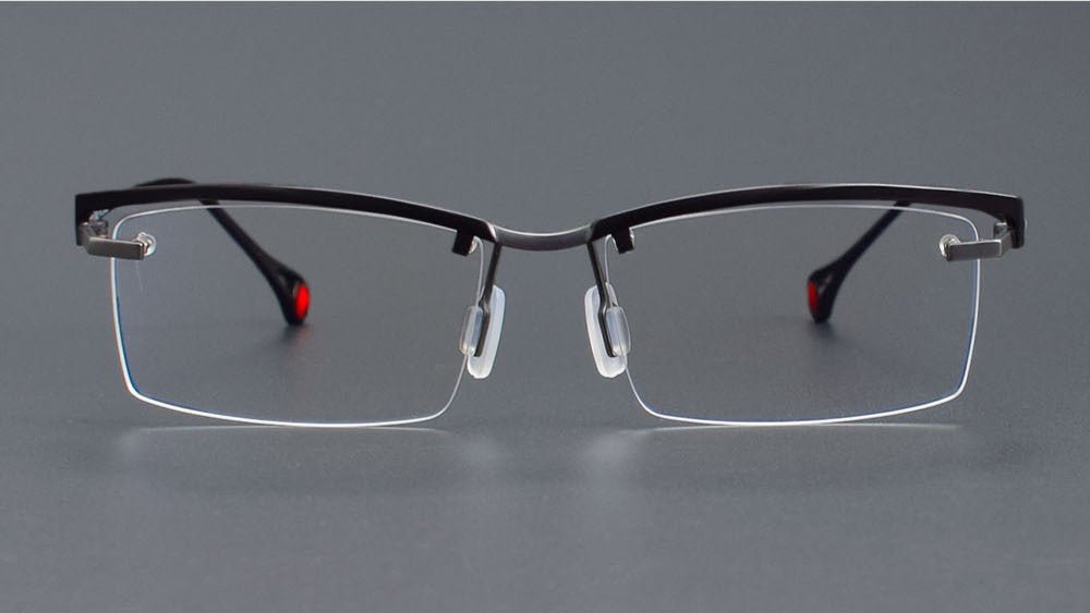 ZY - 208 Titanium Semi - Rimless Business Glasses – Okuyama Same Style - HP eyeglasses