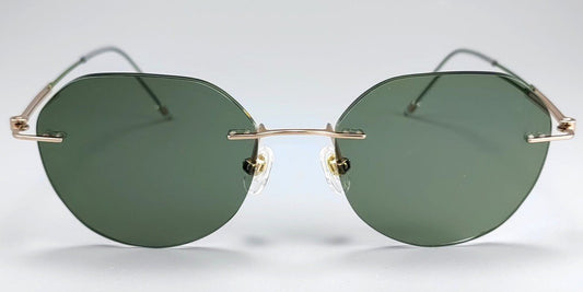 Case Study: Custom Green-Tinted Prescription Rimless Glasses with ZEISS Precision - HP eyeglasses