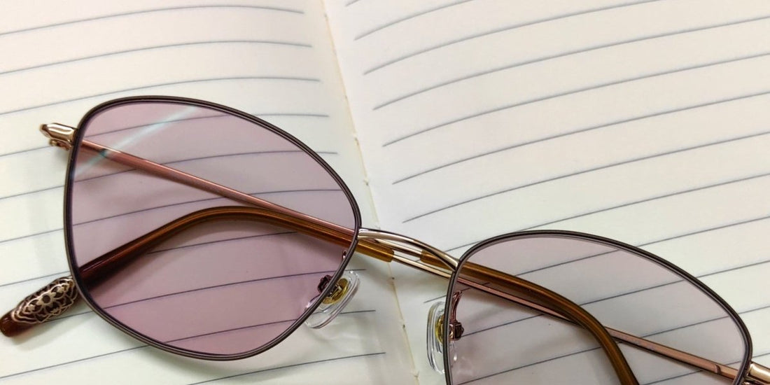 Eastern-Inspired Titanium Glasses: 10g Pink Photochromic Gift for Elegant Women - HP eyeglasses