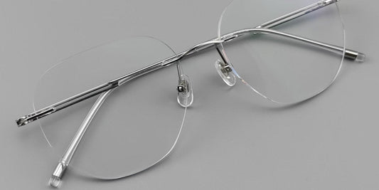 Perfect Fit, Personalized Style: Rimless Glasses with Custom Lens Size for Wider Faces - HP eyeglasses
