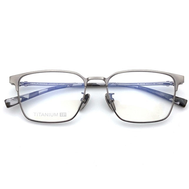 Gothic Titanium Square Eyeglasses for Men & Women – Designer Full-Rim Optical Frame CH8059