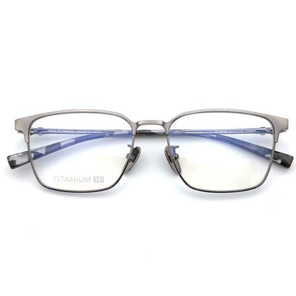 Gothic Titanium Square Eyeglasses for Men & Women – Designer Full-Rim Optical Frame CH8059