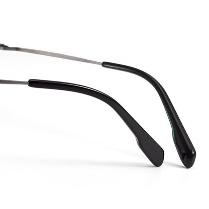 Wide Fit Browline Glasses for Men | Lightweight Titanium Square Acetate Frame for Large Heads SH0060
