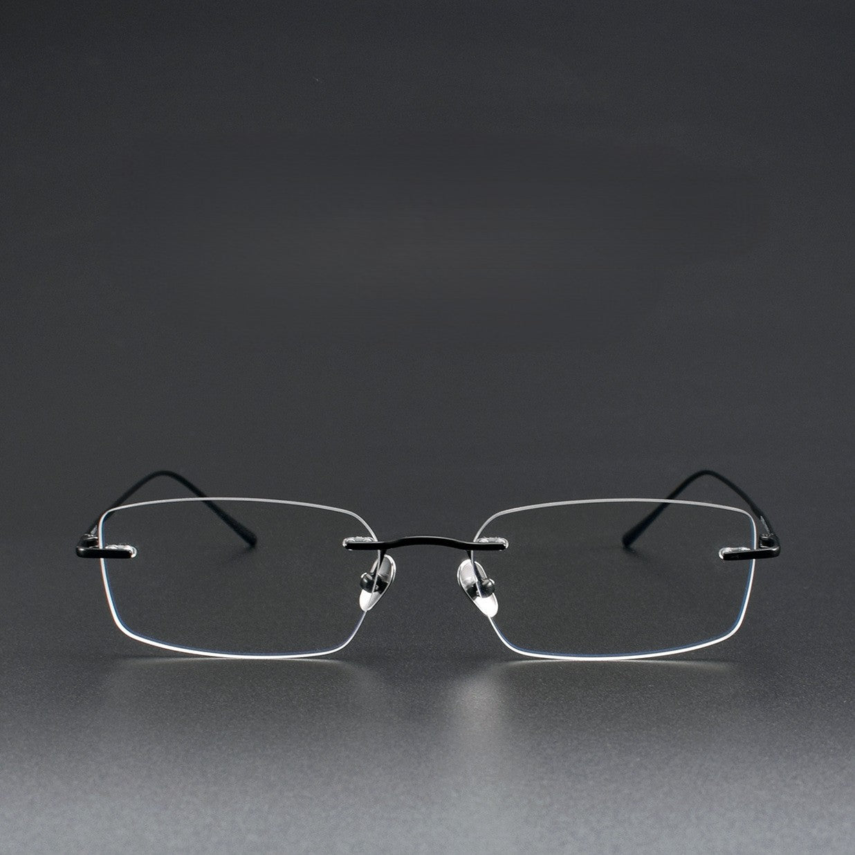 Low-Profile Rimless Glasses | Ultra-Light Pure Titanium Gold Prescription Frame for Men & Women 52021