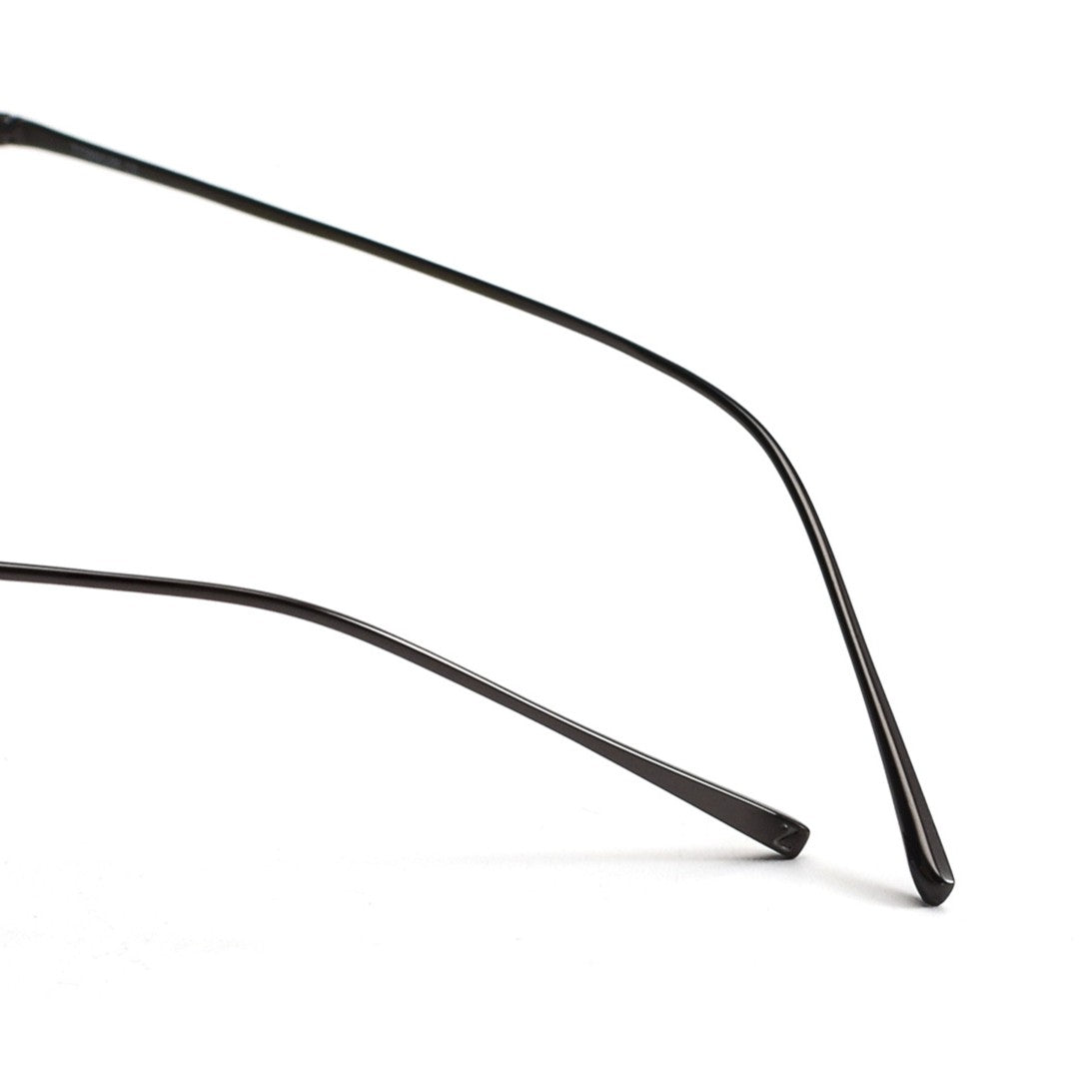 Minimalist Oval Rimless Glasses | Ultra-Light Pure Titanium Silver Optical Frame for Men & Women 52024