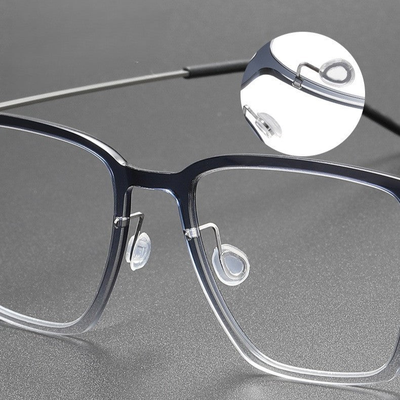 Ultra-Light Square Titanium Eyeglasses – Lindberg Inspired Minimalist Design | Model 6554HS