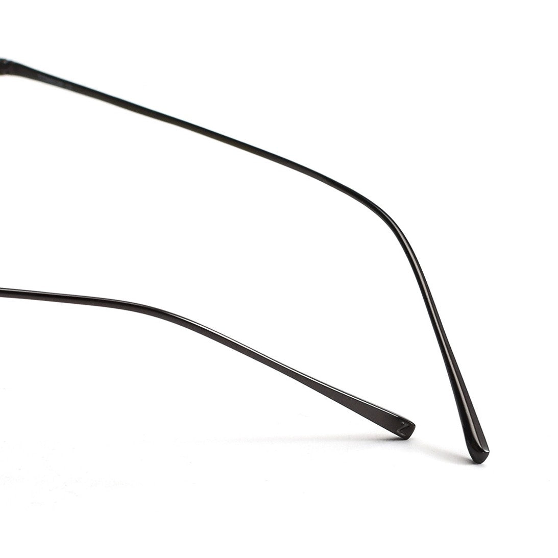 Slim Rectangle Rimless Glasses | Ultra-Light Pure Titanium Gold Prescription Frame for Men & Women 52023