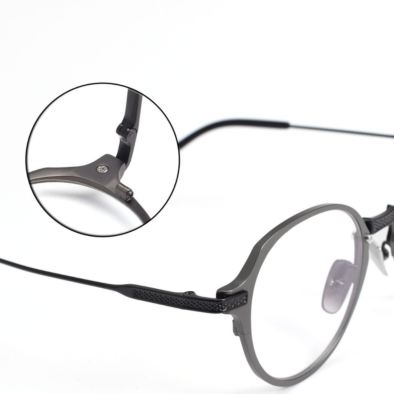 DITA Style DTX-426 Pure Titanium Full Rim Round Eyeglass Frame | Designer Optical Glasses for Men & Women | Lightweight Blue Light & Prescription Ready