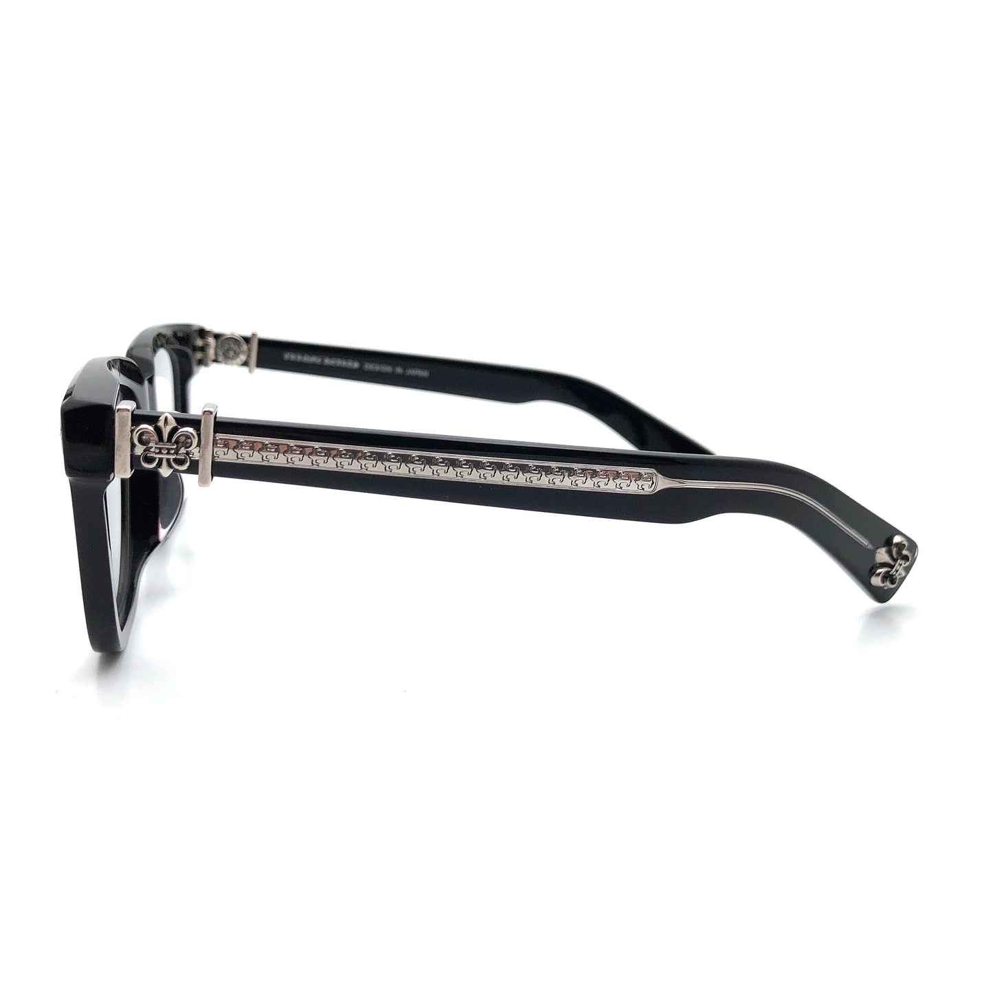 Chrome Hearts-Style Oversized Square Acetate Eyeglasses – Designer Full Rim Gothic Cross Optical Frame AMBIDXTROUS
