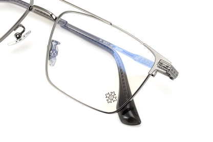 Chrome Hearts-Style Double Bridge Titanium Glasses Square Eyeglasses Lightweight Full Rim Prescription Frame CH5401