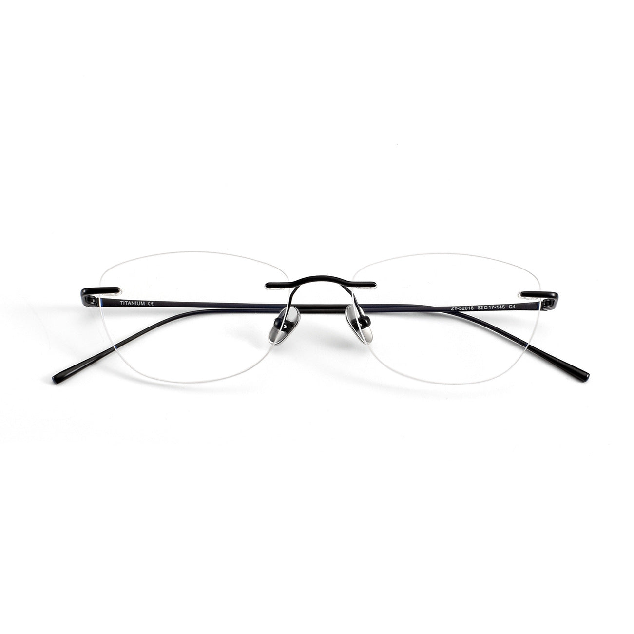 Women's Rimless Cat Eye Glasses | Ultra-Light Pure Titanium Minimalist Prescription Frame ZY52018