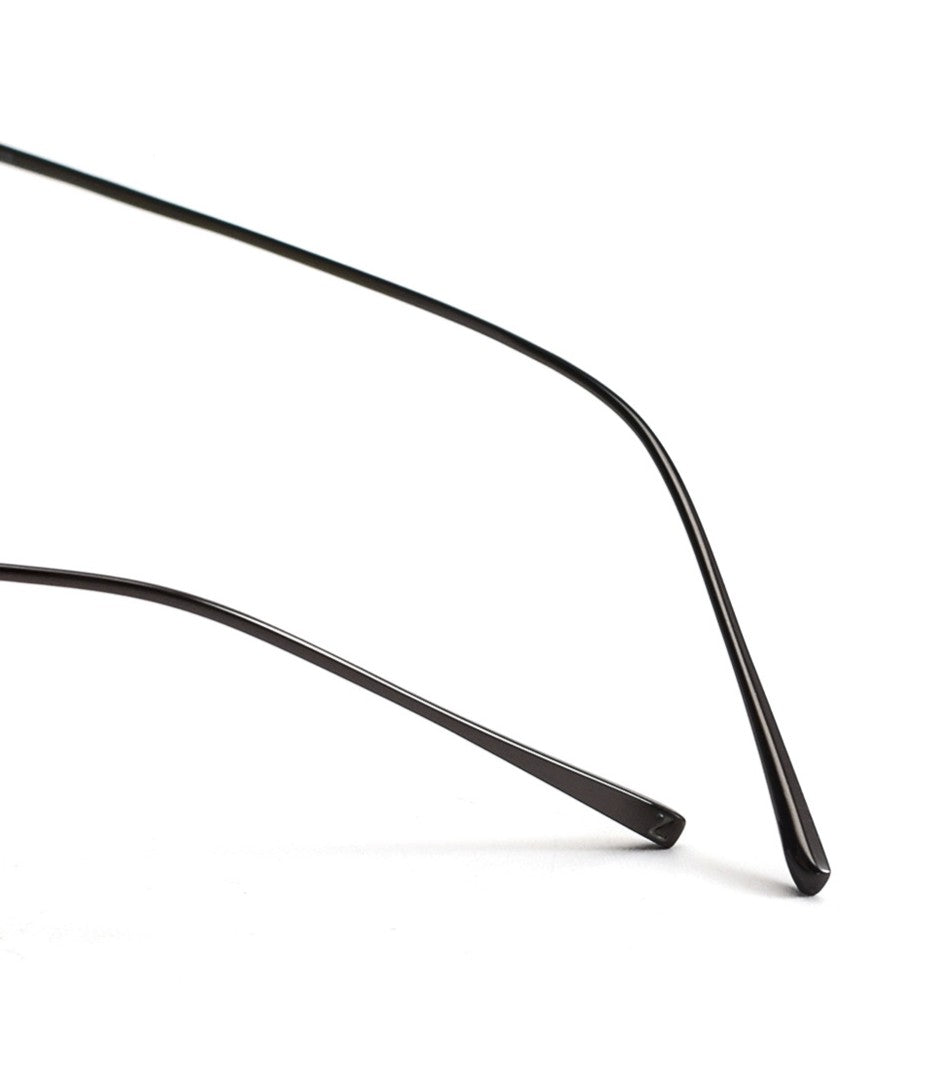 Ultra-Light Pure Titanium Rimless Glasses for Men | Business Prescription Optical Frame with Photochromic Lens Option 52015