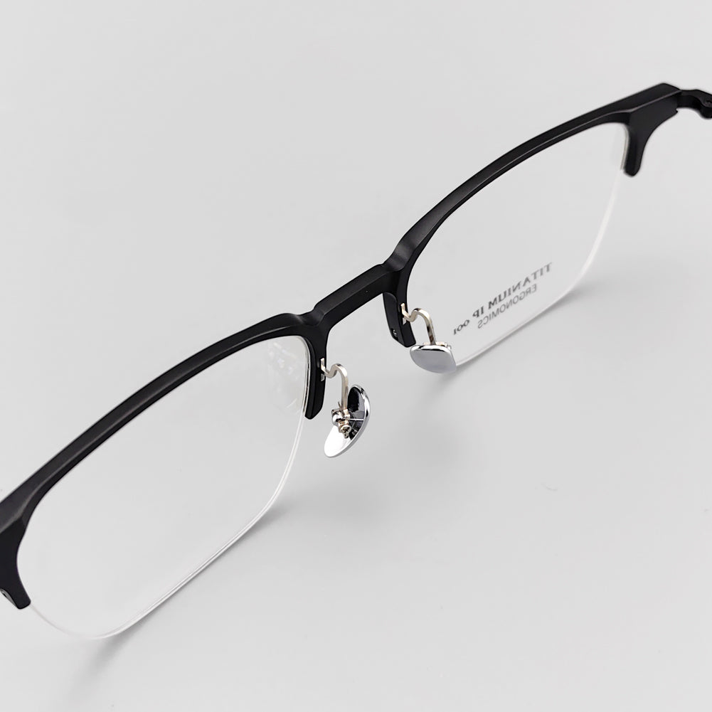 [Beli satu dapat dua] Cermin Mata Optik Klip Pada Kaca Magnet dengan Klip Kaca Hitam Bonus - EO-9903