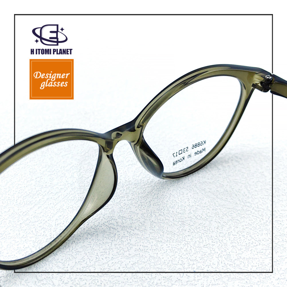 Korean TR90 simple women's cat eye glasses - EO-6886