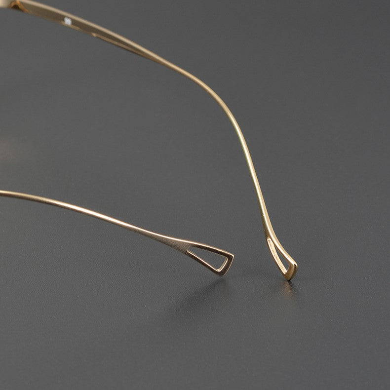 KameManNen Style 99 Round Titanium Eyeglasses Frame | Japanese Retro Small Round Glasses | Lightweight Pure Titanium Optical Frame for High Prescription & Blue Light Lenses