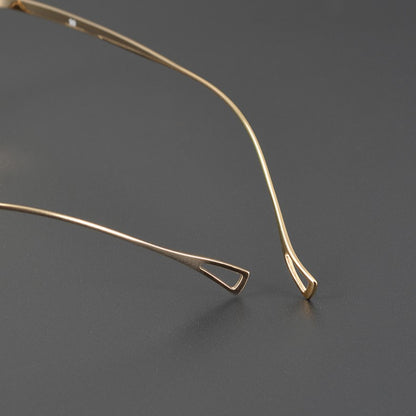 KameManNen Style 99 Round Titanium Eyeglasses Frame | Japanese Retro Small Round Glasses | Lightweight Pure Titanium Optical Frame for High Prescription & Blue Light Lenses