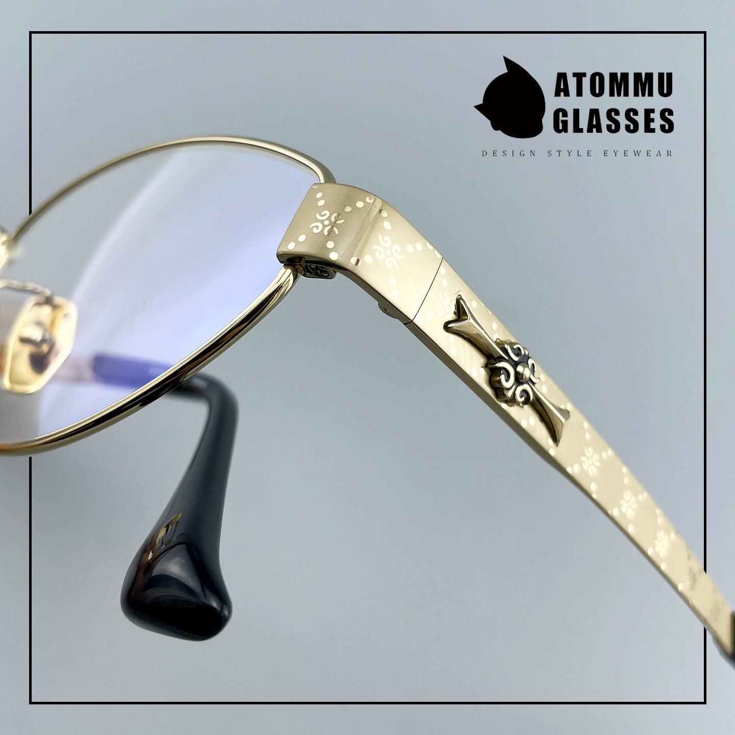 Vintage Cat Eye Titanium Glasses Frame Designer Optical Eyeglasses for Prescription, Tinted & Photochromic Lenses EO-917