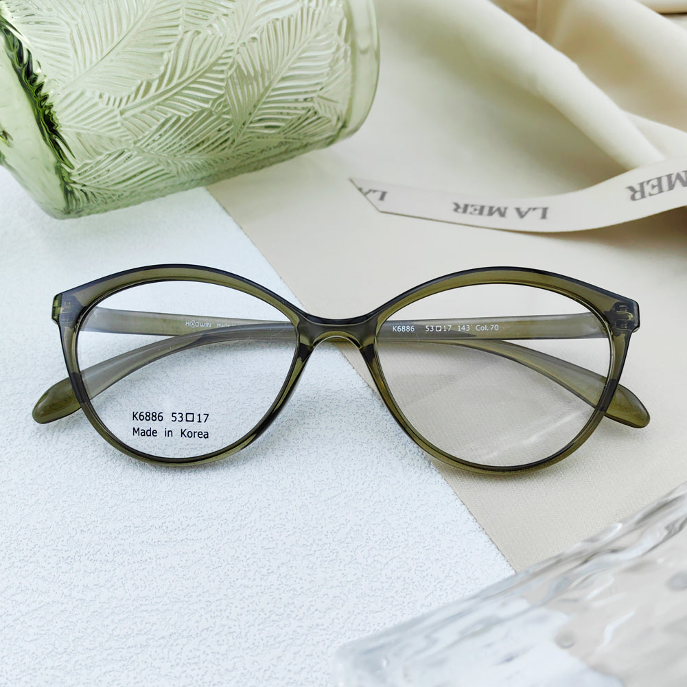 Korean TR90 simple women's cat eye glasses - EO-6886