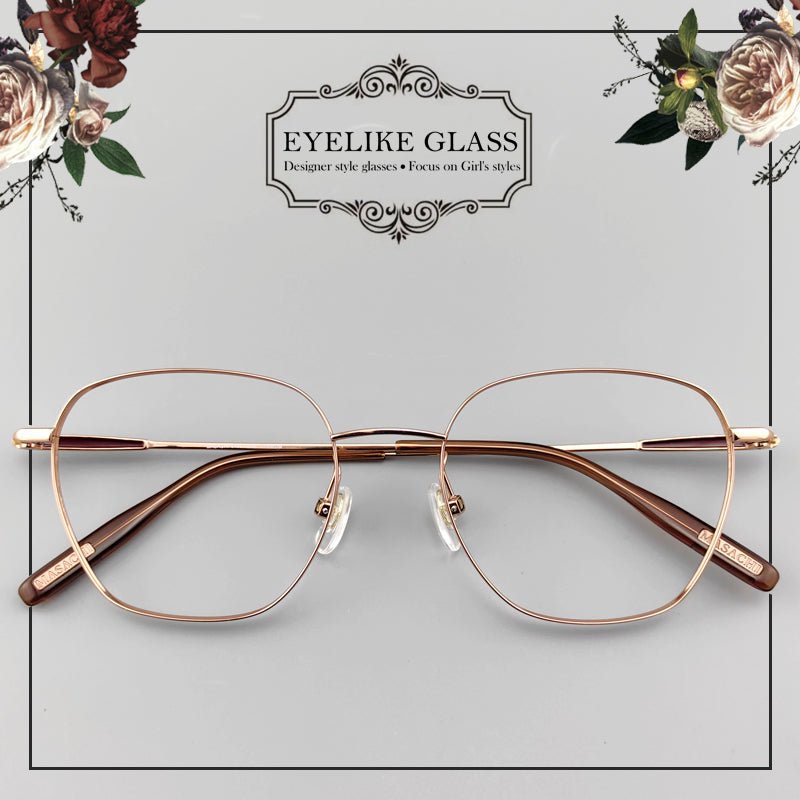 2025 New Design Full Rim Glasses for Women Customizable Lenses