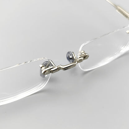 Chrome Hearts-Style SOFFFFFFFFERS II Rimless Glasses | Pure Titanium Frame with Medieval Detailing