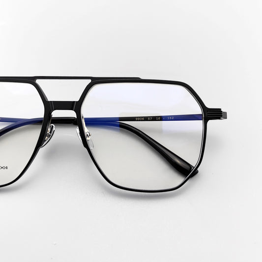 【买一送二】钛磁夹式飞行员光学眼镜附赠太阳镜夹 - EO-9906