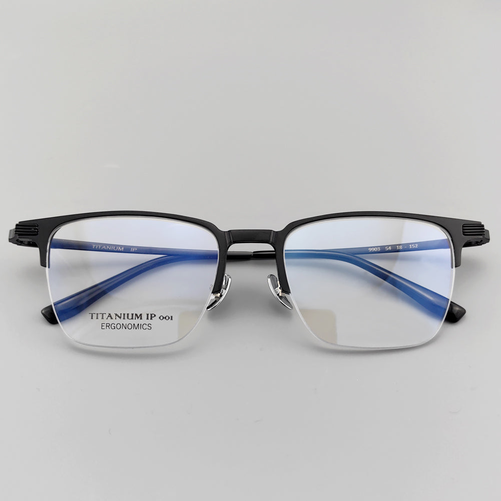 [Buy one get two] Magnetic Glass Titanium Clip-On Optical Glasses with Bonus Sunglass Clips - EO-9903