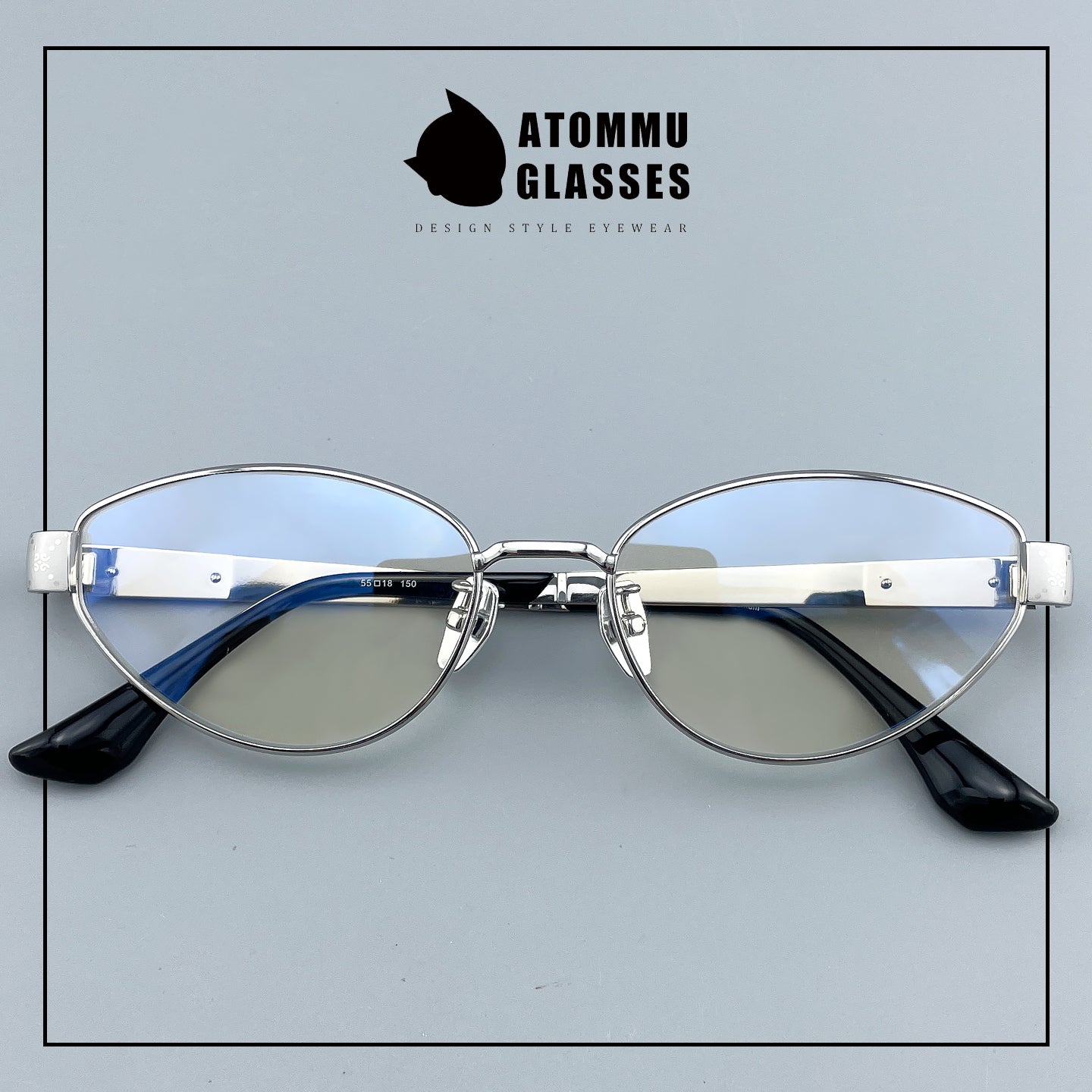 Vintage Cat Eye Titanium Glasses Frame Designer Optical Eyeglasses for Prescription, Tinted & Photochromic Lenses EO-917