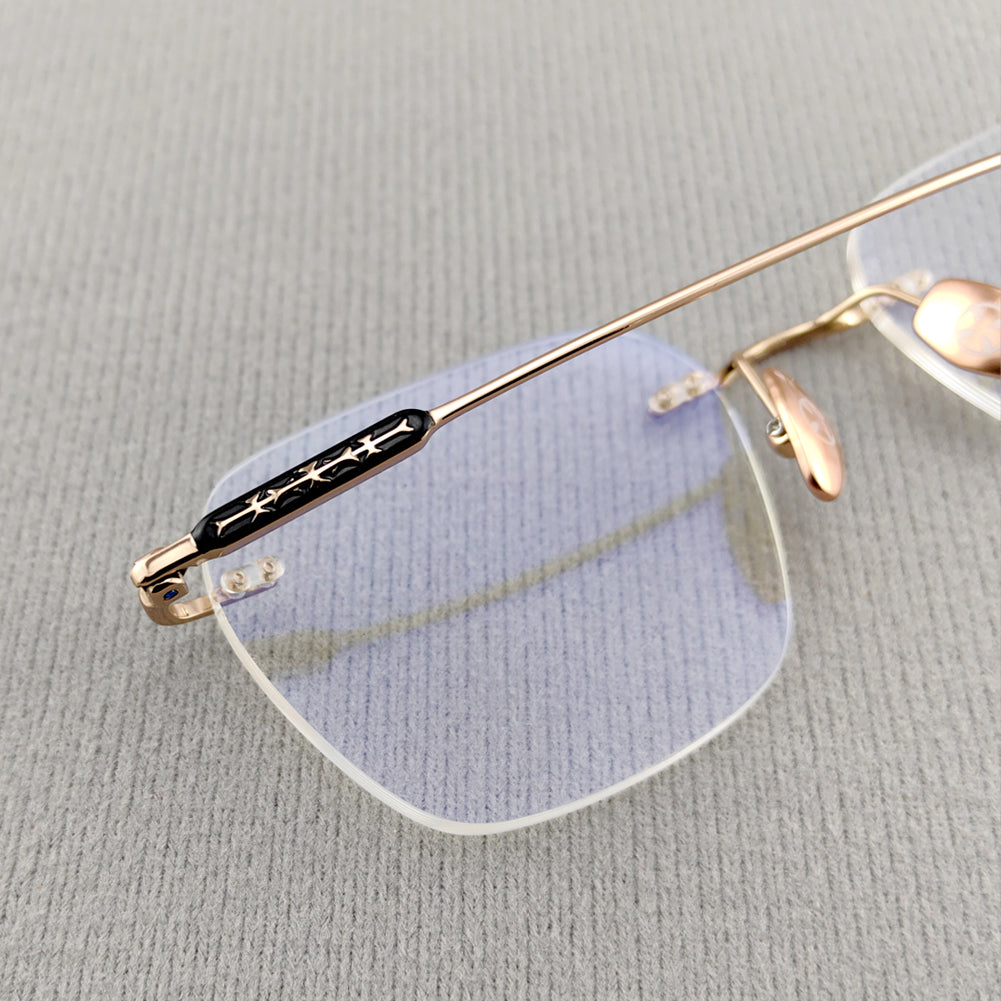 Japanese Design Rimless Eyeglasses - EO-758