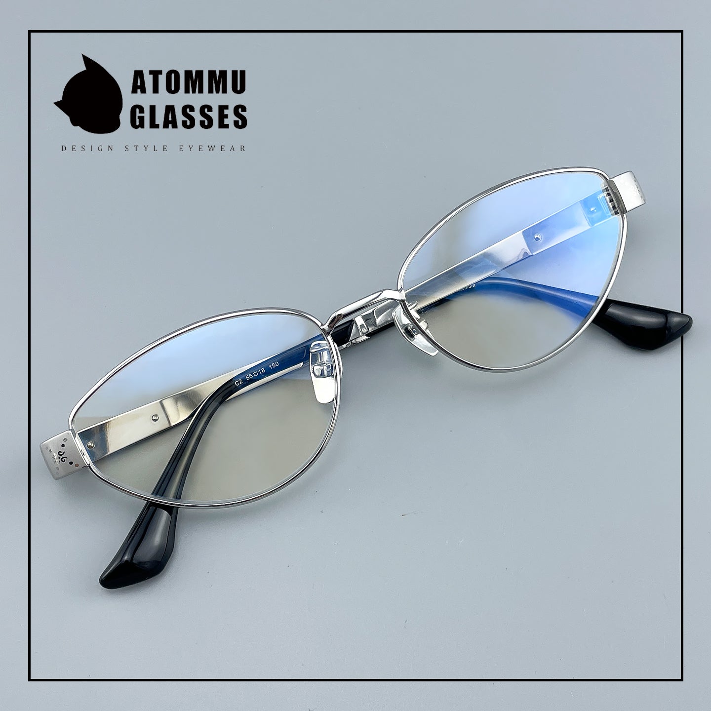 Vintage Cat Eye Titanium Glasses Frame Designer Optical Eyeglasses for Prescription, Tinted & Photochromic Lenses EO-917