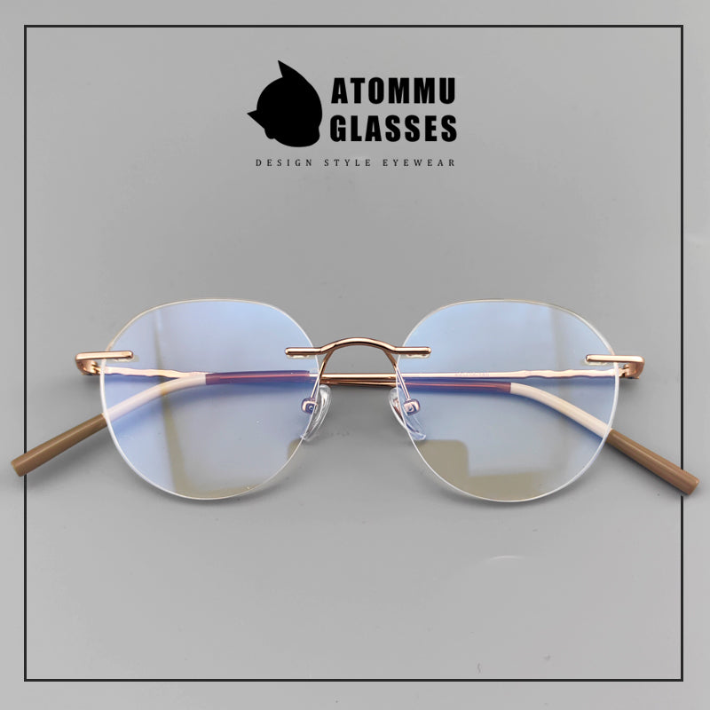 日式无框眼镜|轻质纯钛框架 - EO-6682 