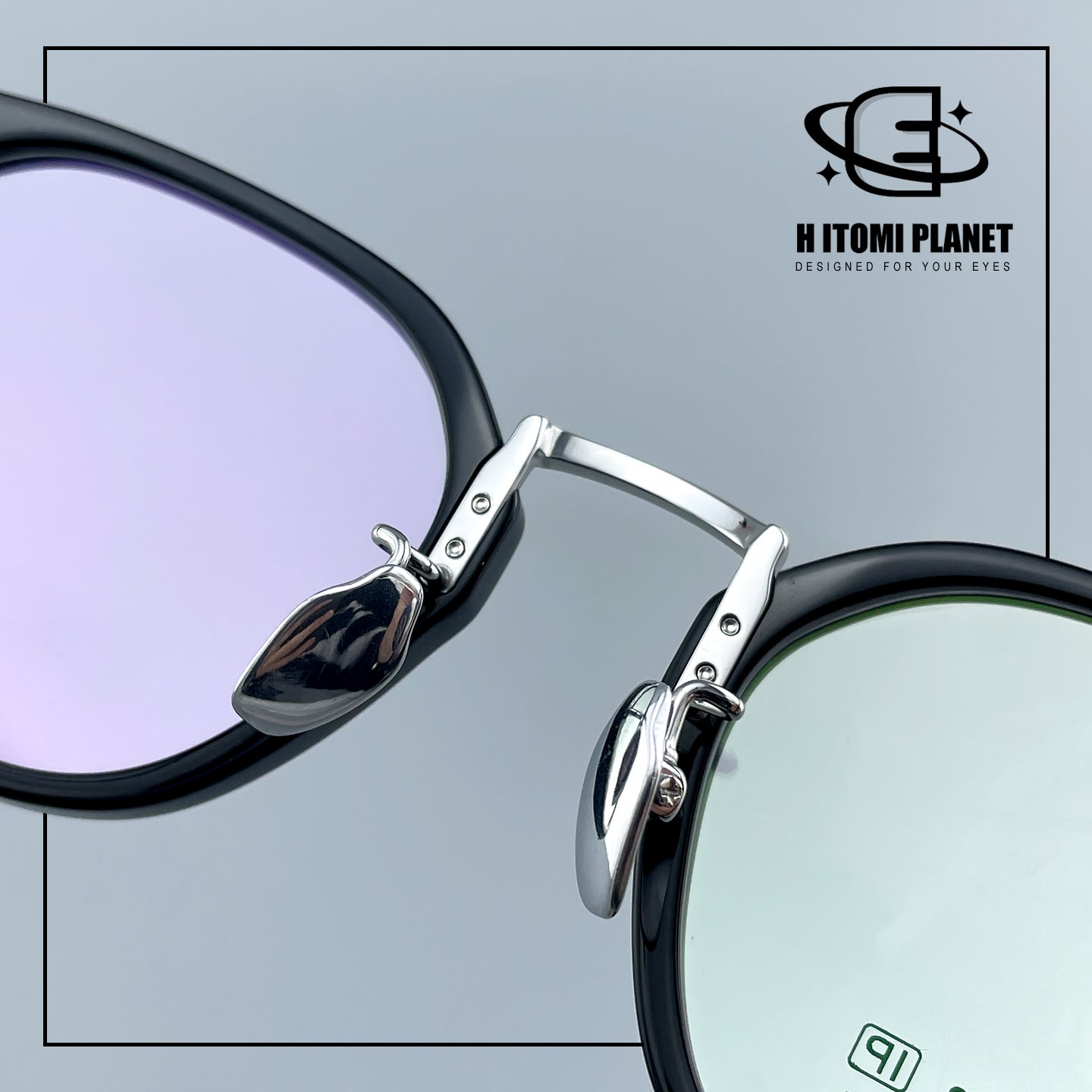 Vintage Small Frame Acetate Glasses with Titanium Temples | Retro Round Optical Eyeglass Frame for High Prescription EO-5020