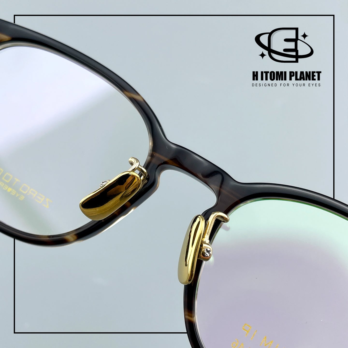 Vintage Panto Titanium & Acetate Eyeglasses | Designer Pear Shape Optical Frame for High Prescription Lenses EO-5022