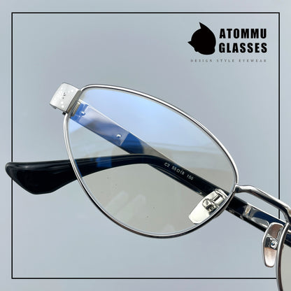 Vintage Cat Eye Titanium Glasses Frame Designer Optical Eyeglasses for Prescription, Tinted & Photochromic Lenses EO-917