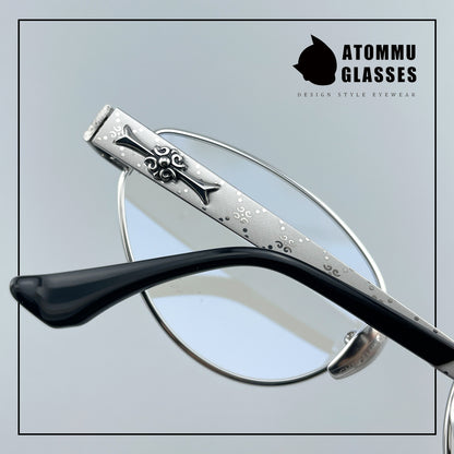 Vintage Cat Eye Titanium Glasses Frame Designer Optical Eyeglasses for Prescription, Tinted & Photochromic Lenses EO-917