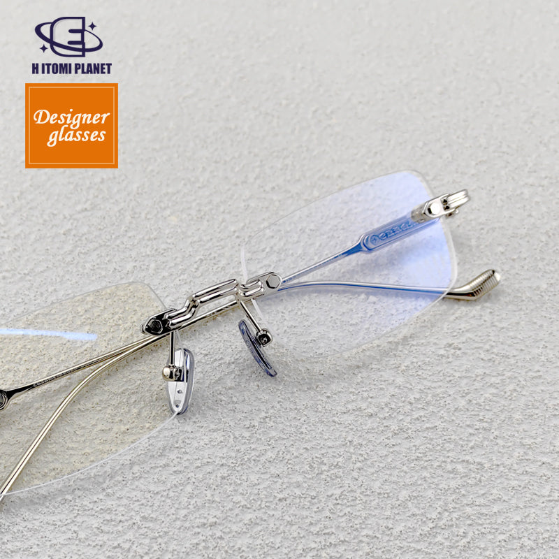 Vintage rimless glasses hotsell