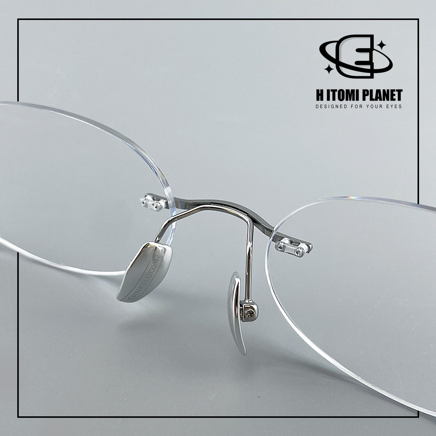 Old Money Style Pure Titanium Oval Rimless Glasses | Designer Minimalist Optical Frame for Prescription & Photochromic Lenses EO-890