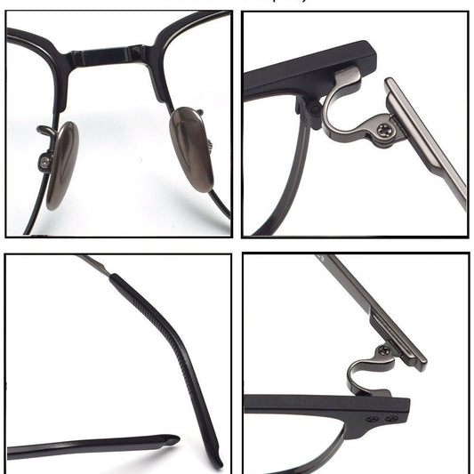 999.9 - Inspired Pure Titanium Browline Full Frame Glasses for Business Optical Eyewear – S - 930T - HP eyeglasses