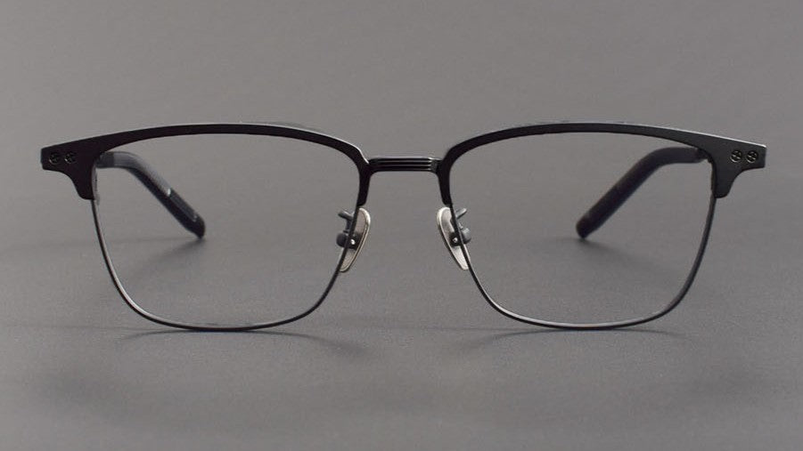 999.9 - Inspired Pure Titanium Browline Full Frame Glasses for Business Optical Eyewear – S - 930T - HP eyeglasses