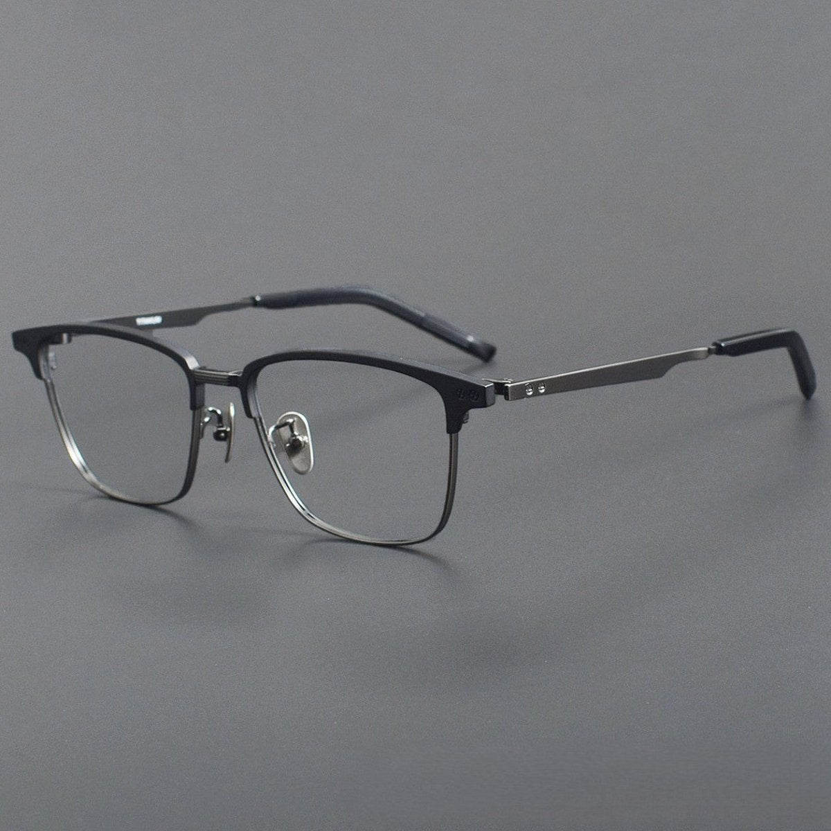 999.9 - Inspired Pure Titanium Browline Full Frame Glasses for Business Optical Eyewear – S - 930T - HP eyeglasses