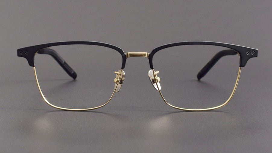 999.9 - Inspired Pure Titanium Browline Full Frame Glasses for Business Optical Eyewear – S - 930T - HP eyeglasses